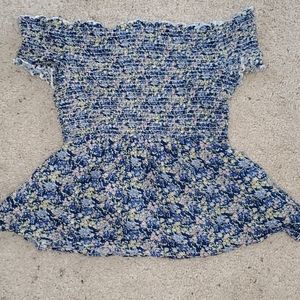 Floral off the shoulder top